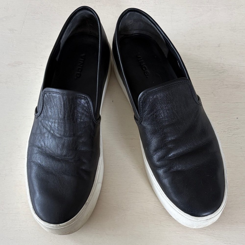 Vince Black Leather women’s sneakers